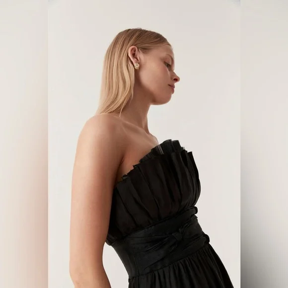 AJE Whisper Knot Waist Midi Dress, Size 4, $625 - Picture 5 of 15